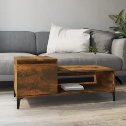 Stolić za kavu boja hrasta 100x50x45 cm konstruirano drvo