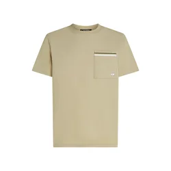 Karl Lagerfeld Majica pesek / temno zelena / bela