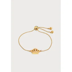 Juicy Couture Verižica Crystal Crown zlata