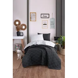 Lessentiel Maison Set posteljina Solid, 160x220 cm, Antracit