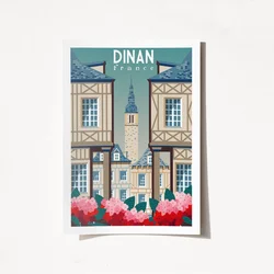Wallity Poster Dinan France-1957, 29,7x42 cm