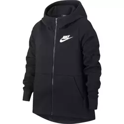 Nike G NSW HOODIE PO STMT CROP, dečji duks za fitnes, crna