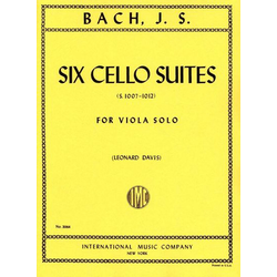 BACH J.S.:SIX CELLO SUITES FOR VIOLA SOLO
