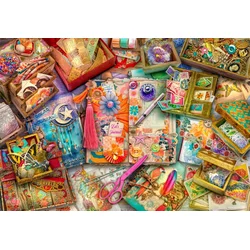 BlueBird - Puzzle Aime Stewart: The Junk Journalers Desk - 1 000 kosov