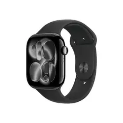APPLE Watch S11 Cellular 46mm Jet Black Aluminium Case with Black Sport Band - M/L (mfc44rk/a)
