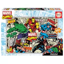 Puzzle Marvel Comics Educa 1000 dielov + lepidlo Fix EDU18498