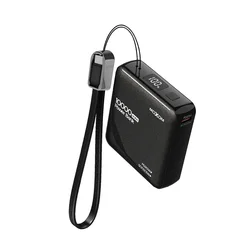 Moxom Power Bank, 22.5 W, 10000 mAh, Crni