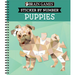 Brain Games - Sticker by Number: Puppies