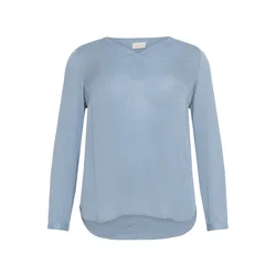 KAFFE CURVE Bluza KCAmi svetlo modra