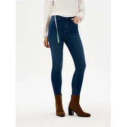 Sinsay - High waist skinny farmerke - mornarsko