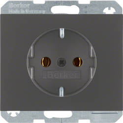 Berker Berker SCHUKO vtičnica antracit mat, lak 47157006, (20859696)