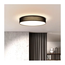 Solight WO8014 - LED Zatemnitvena stropna svetilka PENLEY LED/48W/230V+ Daljinski upravljalnik pr. 40 cm črna