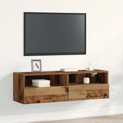 TV zidni ormar Staro drvo 100 x 30 x 30 cm Konstruirano drvo