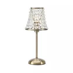 Markslöjd 109125 - LED prigušiva punjiva stona lampa LIORA 1xE14/2W/2000 mAh mesing
