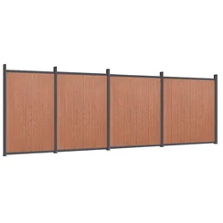 Vidaxl Ograjni panel rjav 699x186 WPC