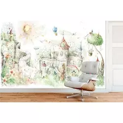 Wallity Tapete za zid MDK-00162, 100x100 cm, Šarena