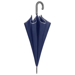 DEŽNIK AUTOMATIK S PLASTIČNIM ROČAJEM GOLF TECHNOLOGY XXL PERLETTI 21822 MODRA, REFLEKTIRAJOČI ROB