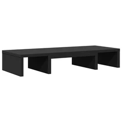 Stalak za monitor podesivi crni 60x24x10,5 cm konstruirano drvo