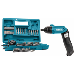 Makita Akumulatorski odvijač + 80-delni set pribora DF001DW