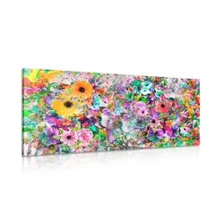 Slika barviti cvetovi - 100x50