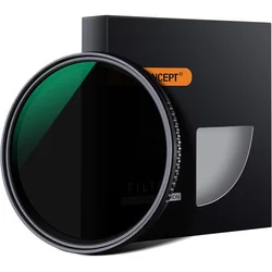 K&F 46MM MV36 Slim Variable/Fader NDX, ND8~ND2000, Waterproof, Anti Scratch, Green Coated