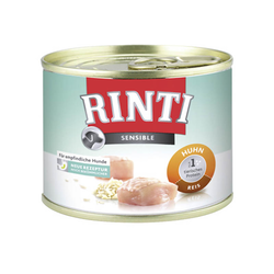 Varčno pakiranje Rinti Sensible 24 x 185 g - Piščanec & riž