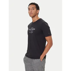 Tommy Hilfiger Majica Stack Graphic MW0MW40002 Črna Regular Fit