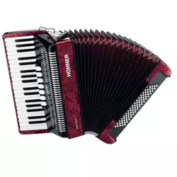 HOHNER basna harmonika BRAVO III 80, rdeča