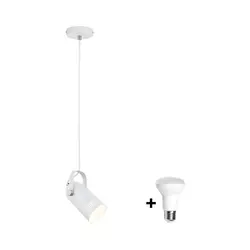 Paulmann 79767 - LED 1xE27/8W luster na sajli LAVEA 230V bela