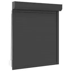 Roletna Antracit 110 x 130 cm Aluminij i poliuretan