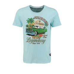 Key Largo Majica KLJOURNEY  modra / mešane barve