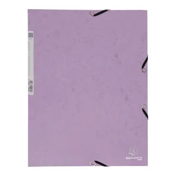 FASCIKL KLAPA S GUMICOM KARTON A4 AQUAREL EXACOMPTA 55535E PASTELNO LJUBIČASTA