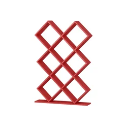 Hanah Home Kumsal Red Polica za knjige 90x129x19.5cm, Crvena