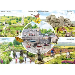 Gibsons - Puzzle Dartmoor & Exmoor - 1 000 kosov