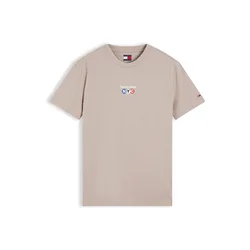 Tommy Jeans Majica NYC modra / temno siva / rdeča / bela