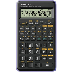 Kalkulator tehnički 10+2mesta 146 funkcija Sharp EL-501T-VL crno ljubičasti