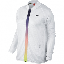 NIKE ženska prehodna jakna RU MESH BOMBER WNDRN (653951-100), bela