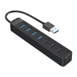 Orico TWU32-4A HUB adapter USB 3.1 - USB 3.1 / 3x USB 2.0 / USB-C, črna