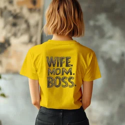 Camiseta Majica sa štampanim printom Cam 886, Ženska, Zlatne boje