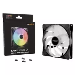 Be Kuiet! Ventilator kućišta hladnjaka 140 mm Light Vings Lk Pvm High-Speed 1,800 Rpm, puška-leža?, Bl129