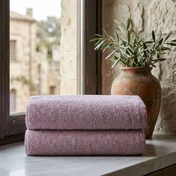 Lessentiel Maison Set peškira za kupanje, 2 komada, Roze