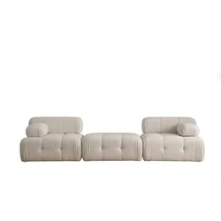 Atelier del Sofa L1 Pouffe 1R Doblo Sofa, 3 Sedišta, Krem
