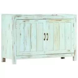 Vidaxl vidaXL Omarica svetlo modra 110x35x70 cm masiven mangov les