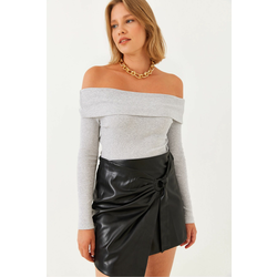 Bianco Lucci Womens Madonna Collar Camisole Blouse 2210