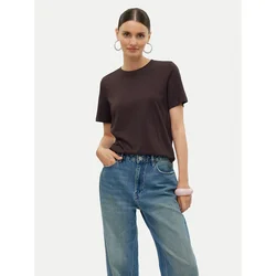 VERO MODA Majica VMPAULINA temno rjava