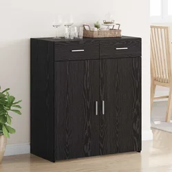 Ormarić za pohranu s ladicama Crni hrast 80 x 42.5 x 93.5 cm