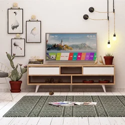 Hanah home TV Komoda Glasgow Hrast-Bela