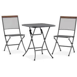 Bistro garnitura LARVIK Š60xD60 siva