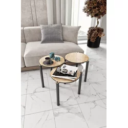 HANAH HOME Lavia 3 Oak set stolova