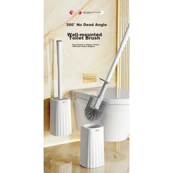 Maryya Četka za WC šolju sa držačem, Bela